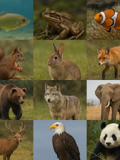 Lista zwierząt – uporządkowany przegląd gatunków według środowiska życia