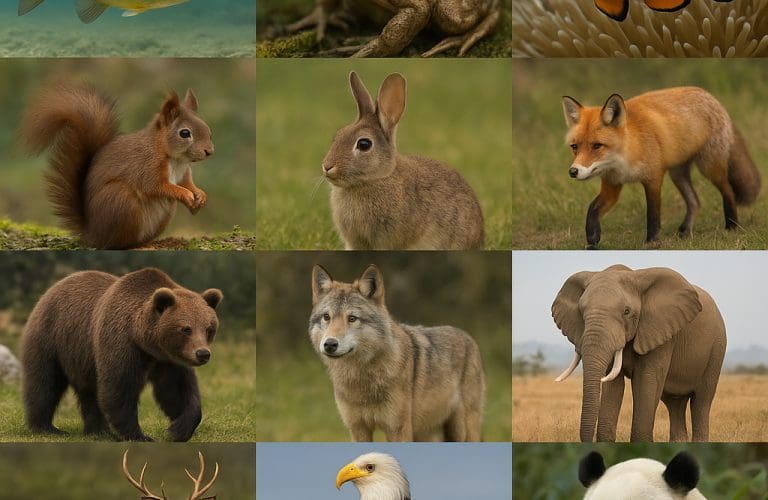 Lista zwierząt – uporządkowany przegląd gatunków według środowiska życia