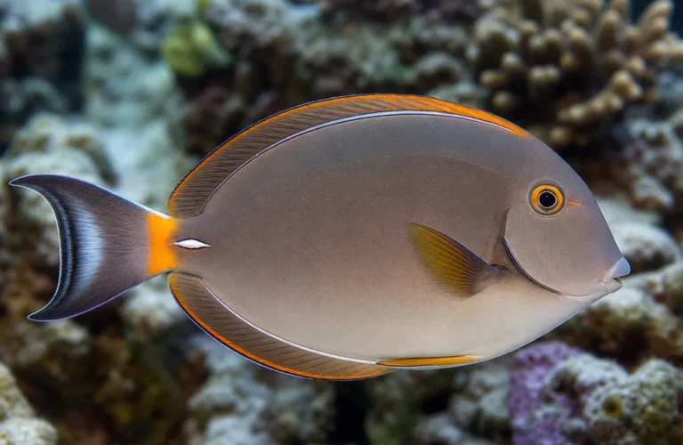 Pokolec pomarańczoworamienny - Acanthurus olivaceus